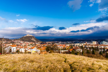 Deva city panorama,Romania