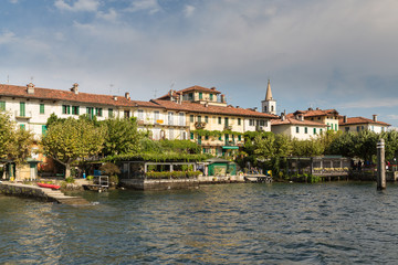 Obraz premium Isola dei Pescatori on Lake Maggiore near Stresa
