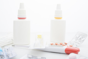 medicine on a white background