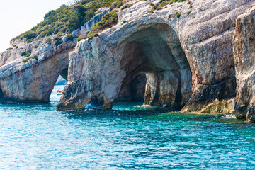 Fototapeta premium Blue caves ,Zakynthos ,Greece