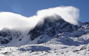 Alpine landscape in Retezat Mountains, Romania, Europe