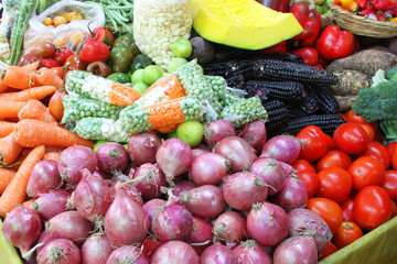 Vegetables at Outdoor Market