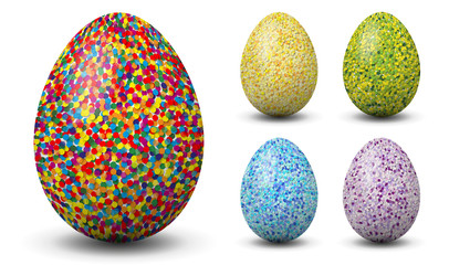 Konfetti-Eier, Ostereier, Set 