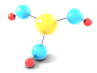 atom, chemical, science 3d