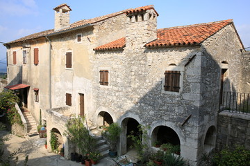 Fototapeta na wymiar Historic village Krsan in Istria, Croatia