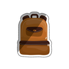 Fototapeta na wymiar School backpack isolated icon vector illustration graphic design