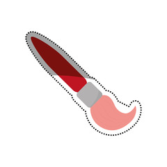 Brush paint isolated icon vector illustration graphic design
