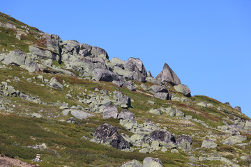 A typical landscape on Hardangervidda, Norway