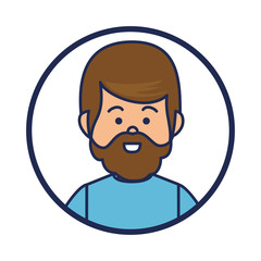 businessman character avatar isolated vector illustration design