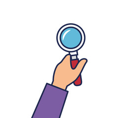 search magnifying glass isolated icon vector illustration design