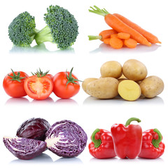 Gemüse Tomaten Kartoffeln Karotten Möhren Paprika Collage Frei