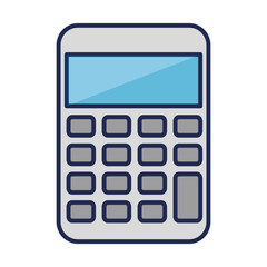 calculator math isolated icon vector illustration design