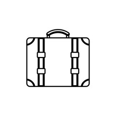 Travel suitcase isolated icon vector illustration graphic design