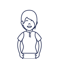 cute woman avatar casual vector illustration design