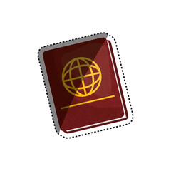 Passport travel isolated icon vector illustration graphic design