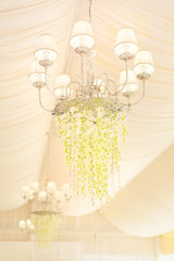 Wedding decoration in white color