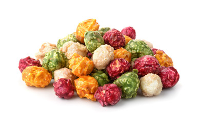 Pile of colorful popcorn