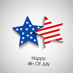 Illustration of U.S.A Independence Day background