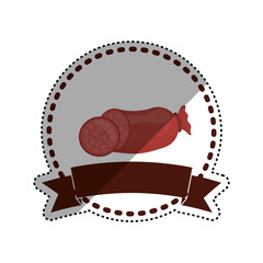 Delicious sausage bbq icon vector illustration graphic design