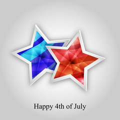 Illustration of U.S.A Independence Day background