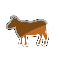 Beef meal silhouette icon vector illustration graphic design