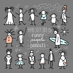 Funny people doodles