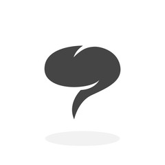 Chat Icon. Vector logo on white background