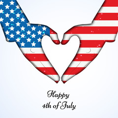 Illustration of background for U.S.A Independence Day 