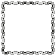 Art Deco black ornamental decorative frame