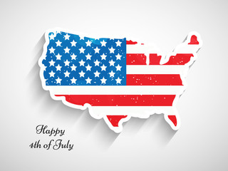 Illustration of background for U.S.A Independence Day 