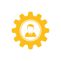 Businessman executive profile icon vector illustration graphic design