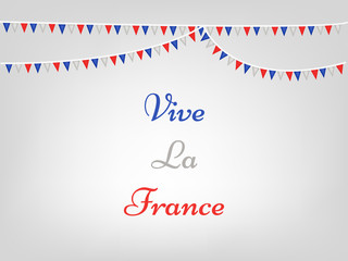 Obraz premium Illustration of elements for France Bastille Day