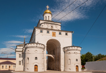 The Golden Gate of Vladimir constructed between 1158 and 1164, Russia. Golden Ring of Russia