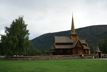 Fototapeta na wymiar Stave Church in Norway