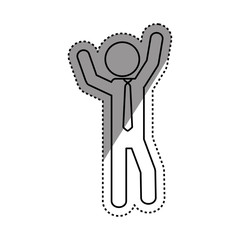 Businessman executive profile icon vector illustration graphic design