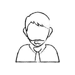 Businessman executive profile icon vector illustration graphic design