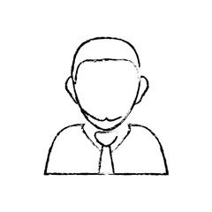 Businessman executive profile icon vector illustration graphic design