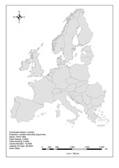 Europakarte / Europe Map