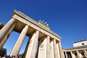 Brandenburg gate in Berlin, Germany - obrazy, fototapety, plakaty