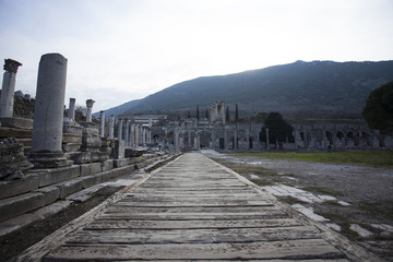 Fototapeta premium Ephesus antique city view