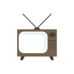 Old television media icon vector illustration graphic design