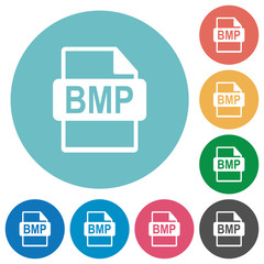 BMP file format flat round icons