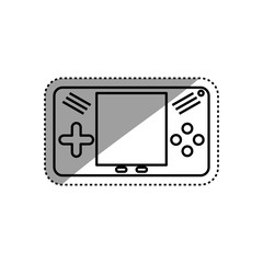 Portable videogame console icon vector illustration graphic design