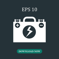 Accumulator icon vector