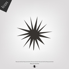 Fototapeta premium Boom vector icon