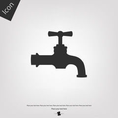 Water tap vector icon