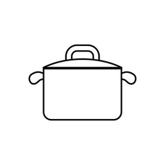 Kitchen saucepan isolated icon vector illustration graphic design