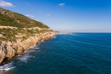 Fototapeta na wymiar The Mediterranean seashore