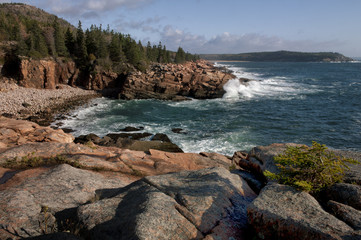 Fototapeta na wymiar Acadia Coastline