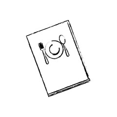 Restaurant menu book icon vector illustration graphic design